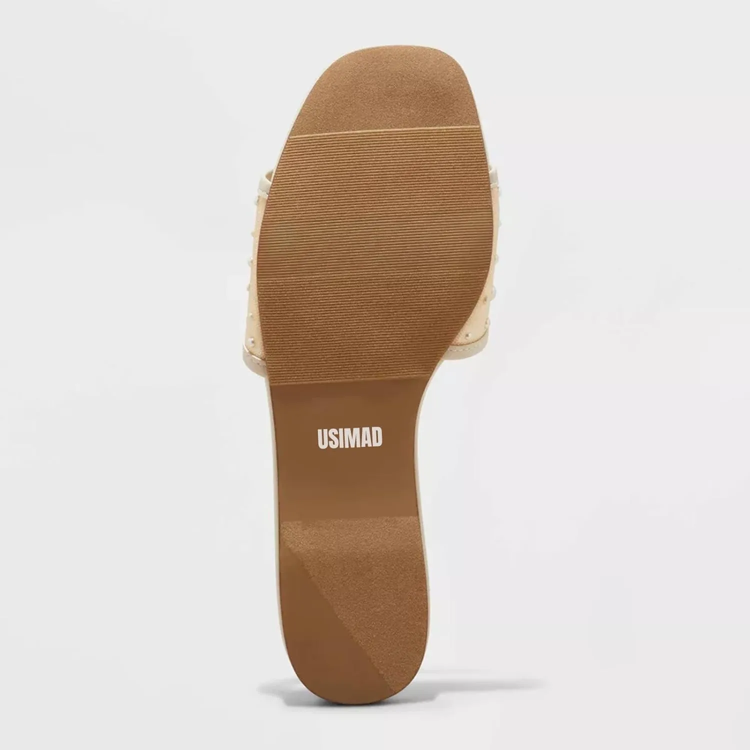 USIMAD Mesh Flats Open Toe Slip On Slide Sandals with Memory Foam insole