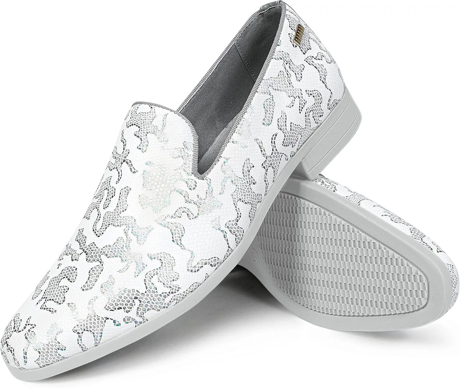 UUBARIS Mens Dress Loafers Tuxedo Suit Slip on Shoes