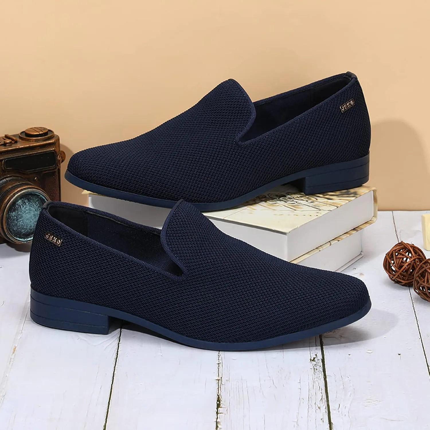 UUBARIS Mens Dress Loafers Tuxedo Suit Slip on Shoes