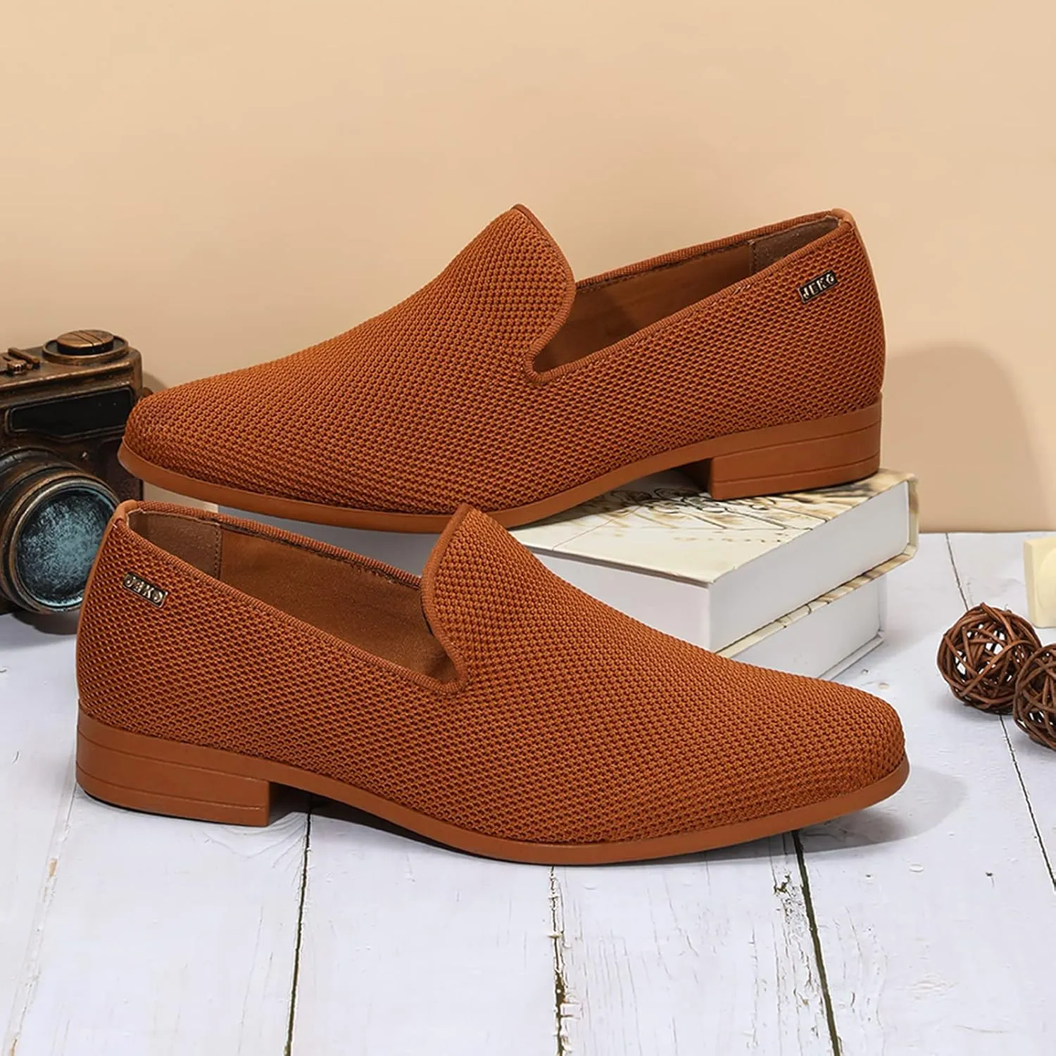 UUBARIS Mens Dress Loafers Tuxedo Suit Slip on Shoes