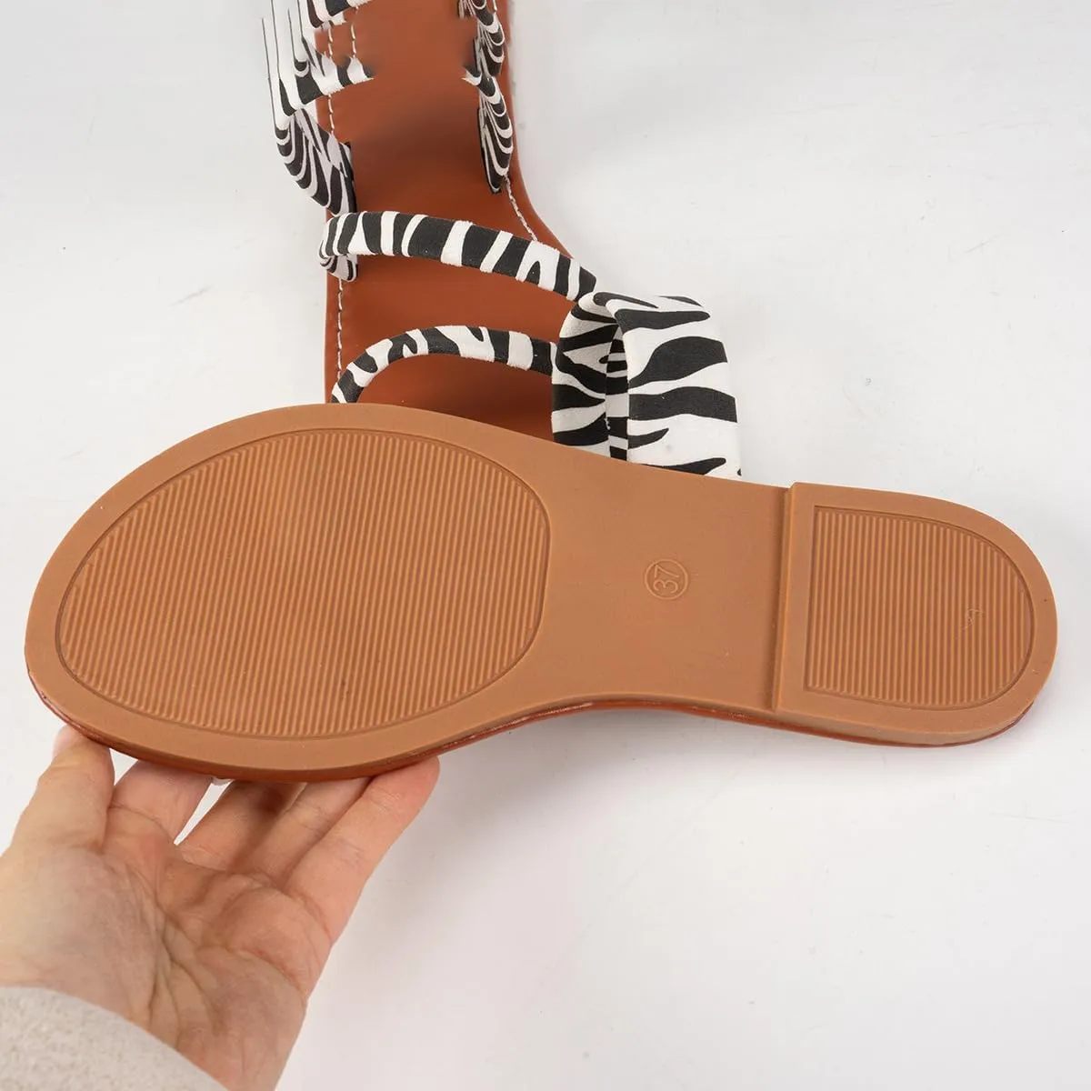 Verdusa Women's Leopard Print Strappy Summer Flat Sandals Slip On Slides