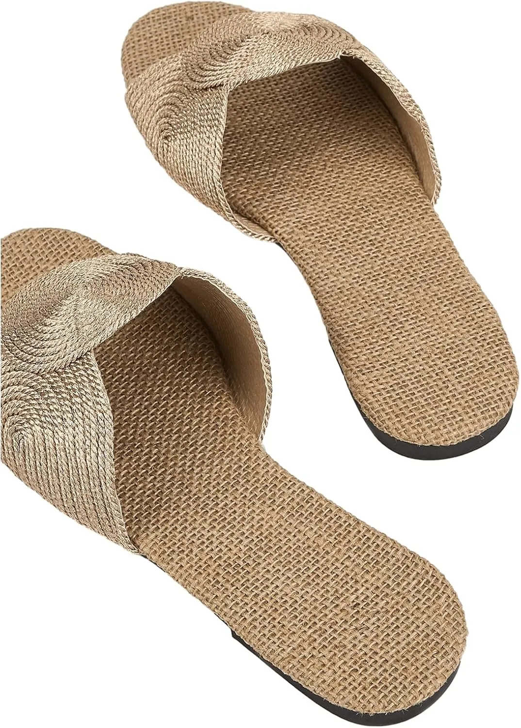 Verdusa Women's Open Toe Flat Sandal Casual Slip On Slides Beach Sandals