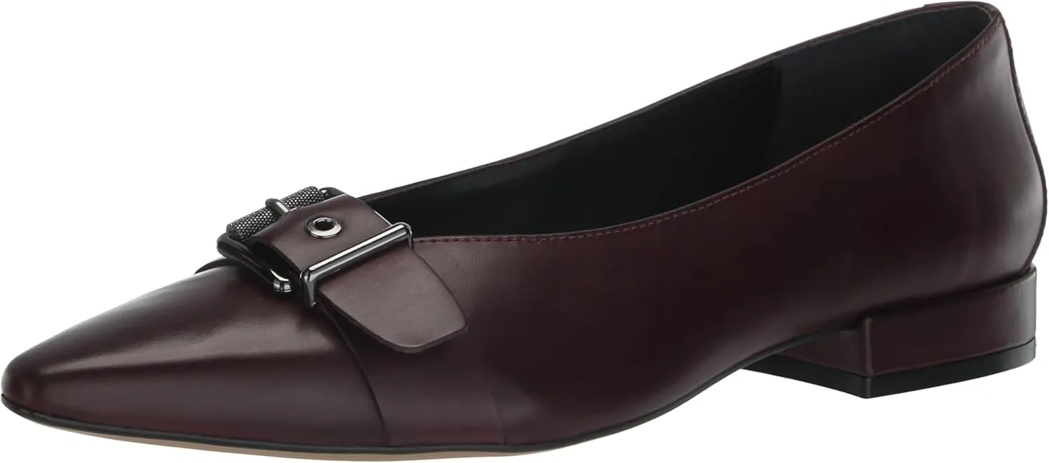 Vince Camuto Women's Megdele Buckle Flat Loafer