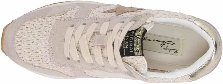 Vintage Havana Womens Rock Metallic Slip On Sneakers Shoes Casual - Beige