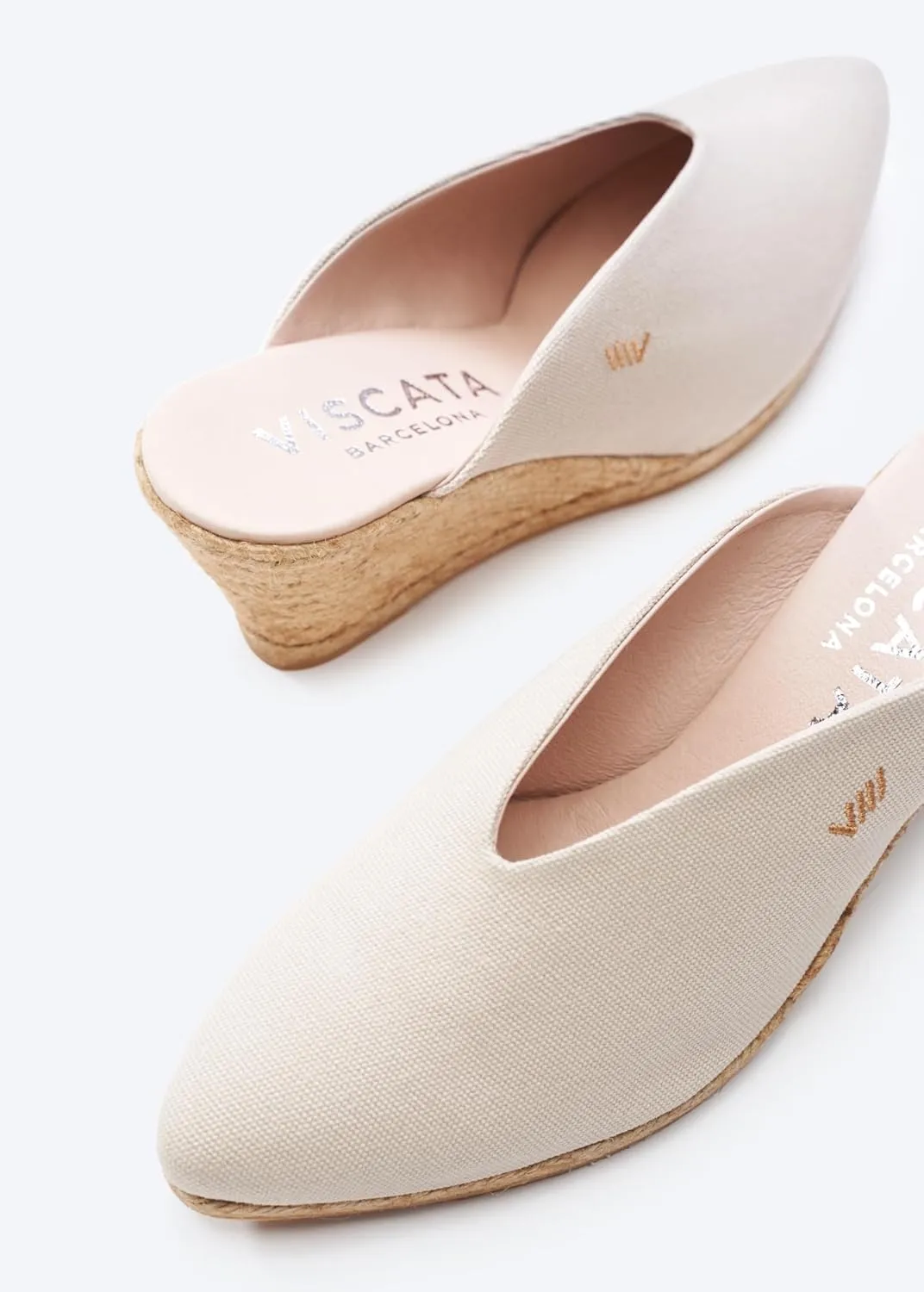 VISCATA Truja Women's Mule Espadrille Canvas Slip On