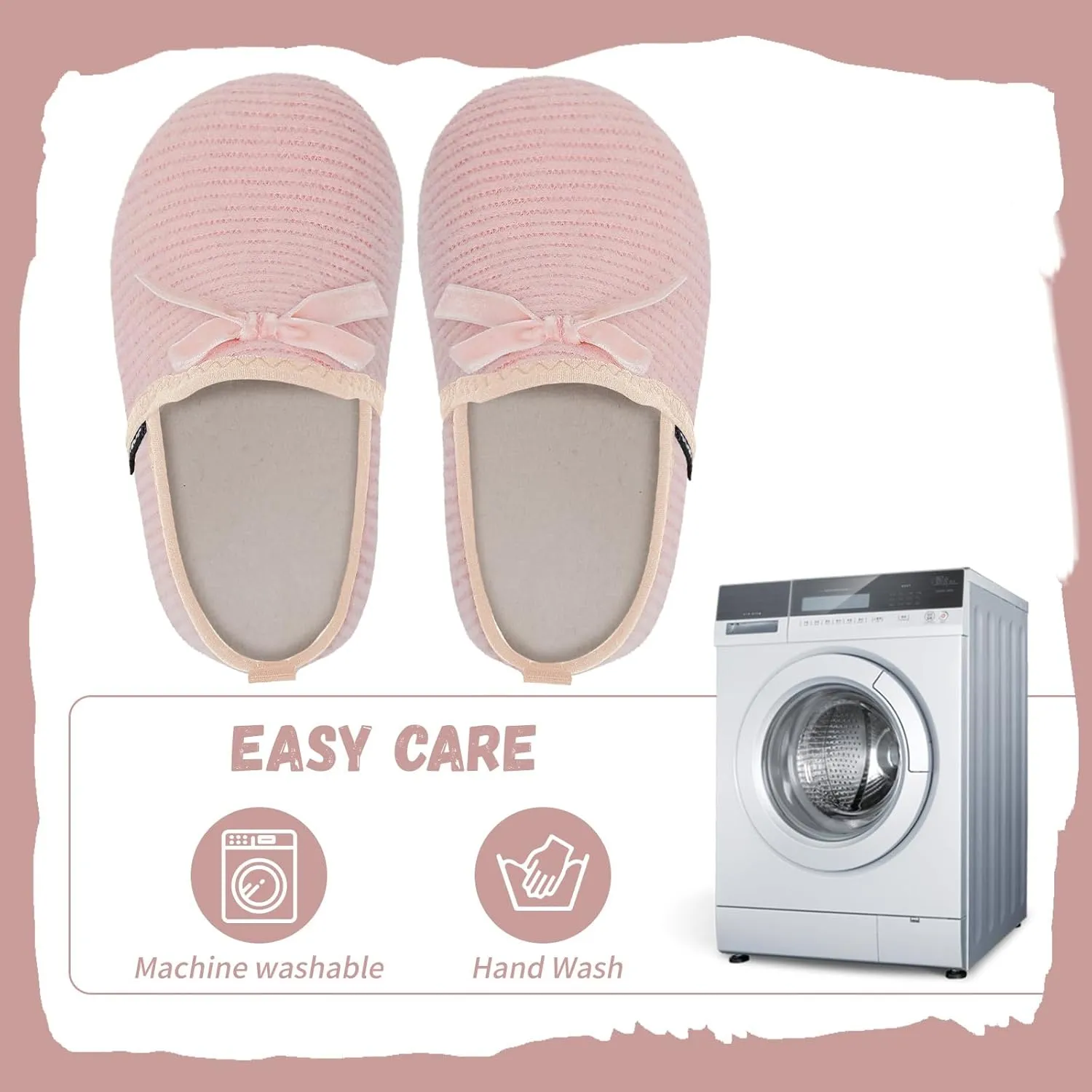 WateLves Kids Toddler Slippers Girls Boys Slip on House Shoes Lightweight Anti Slip Sock Slippers Winter Indoor Outdoor Walking Shoes