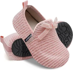 WateLves Kids Toddler Slippers Girls Boys Slip on House Shoes Lightweight Anti Slip Sock Slippers Winter Indoor Outdoor Walking Shoes