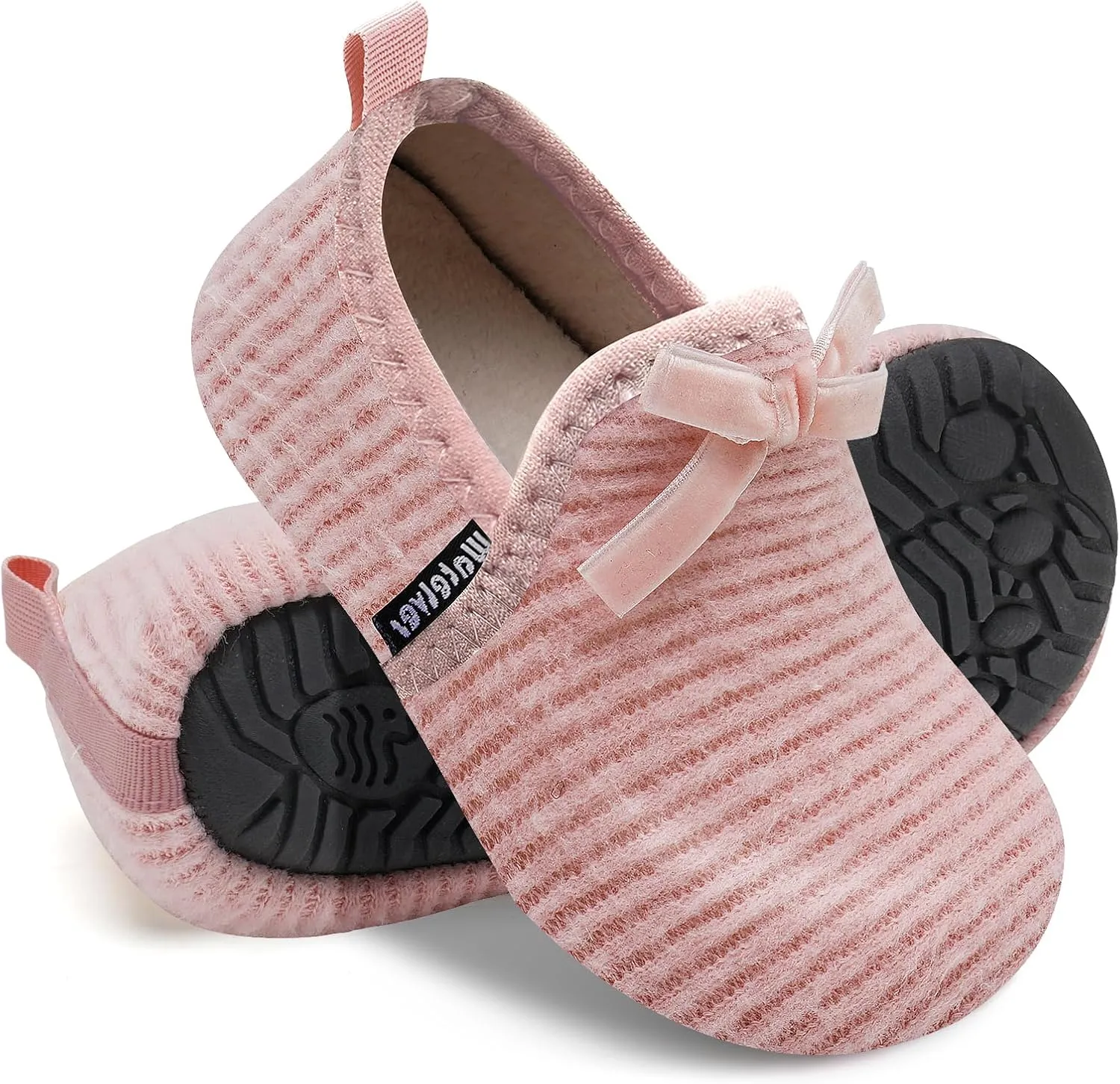 WateLves Kids Toddler Slippers Girls Boys Slip on House Shoes Lightweight Anti Slip Sock Slippers Winter Indoor Outdoor Walking Shoes