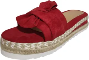 Wedge Sandals for Women 2025 Espadrille Platform Sandals Casual Bowknot Open Toe Sandal Summer Slip On Slippers