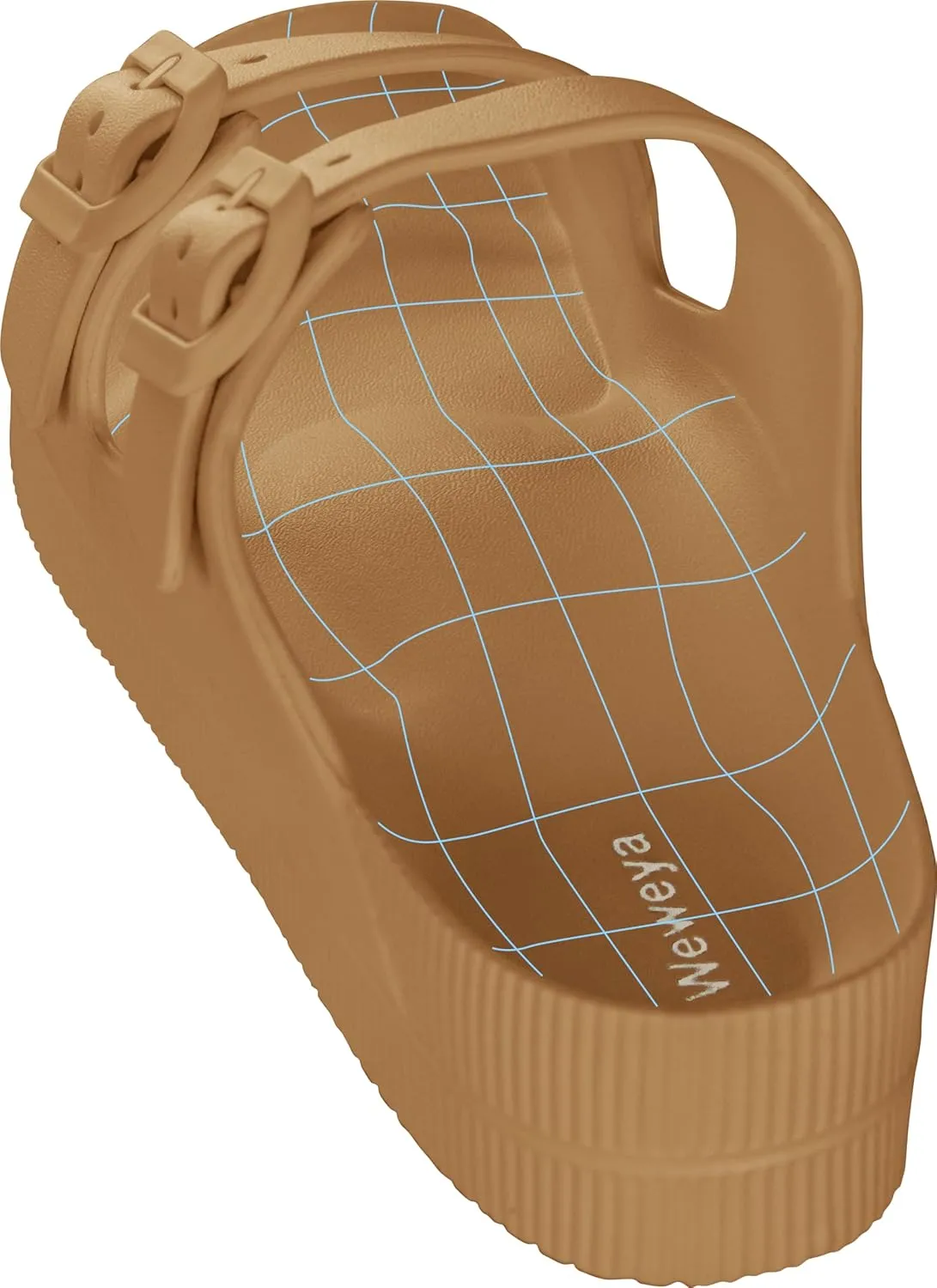 Weweya Arch Support Womens Sandals - Platform Recovery Sandals for Women - Adjustable Buckle Sandals