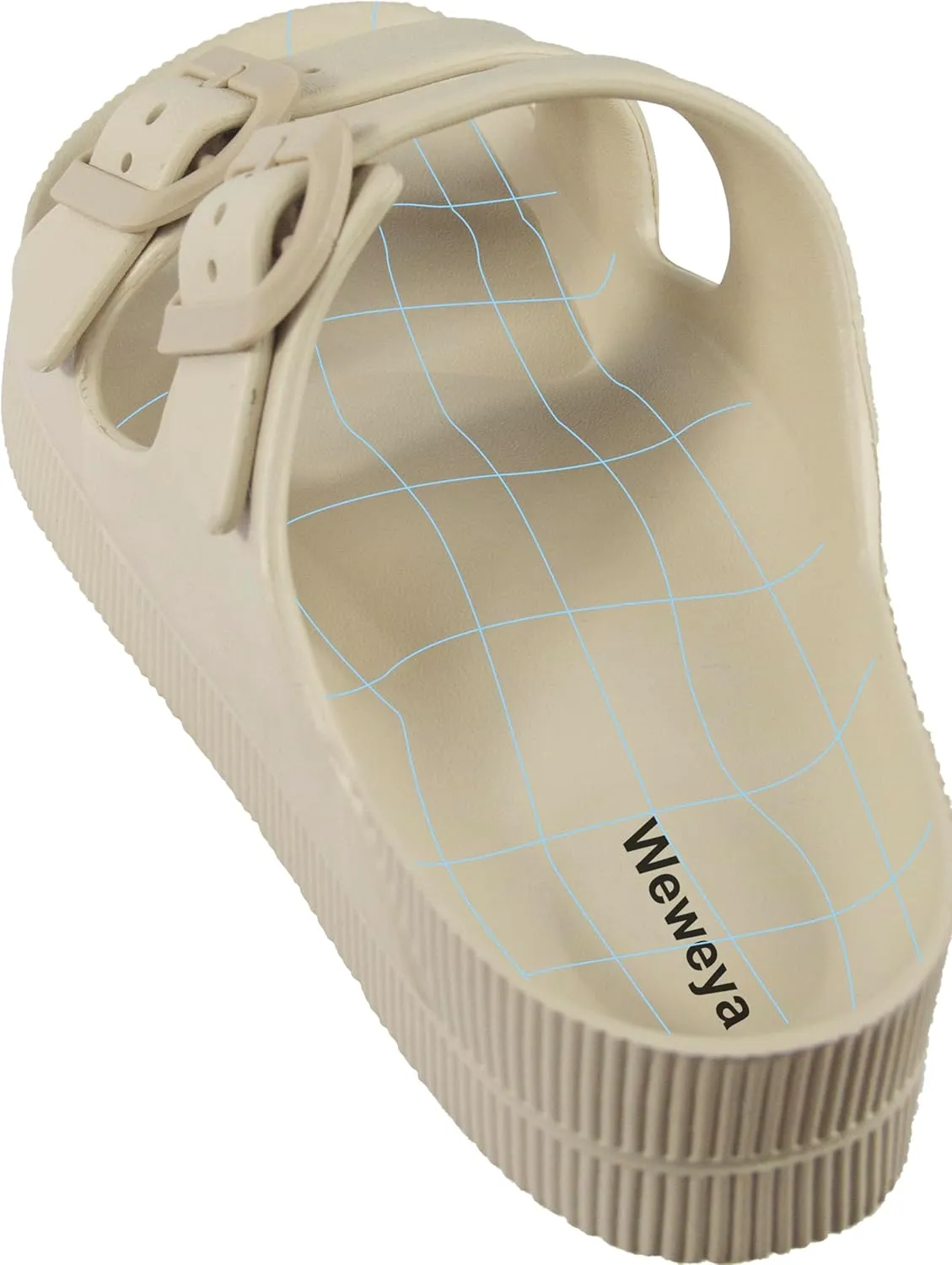 Weweya Arch Support Womens Sandals - Platform Recovery Sandals for Women - Adjustable Buckle Sandals