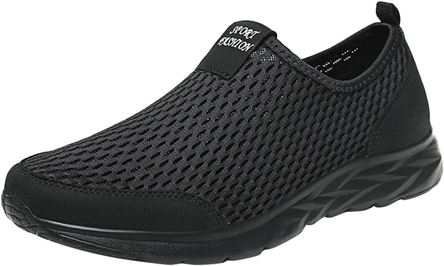 Women Casual Slip On Sneakers Breathable Knit Walking Shoes Lightweight Loafers Non Slip Comfortable Flats