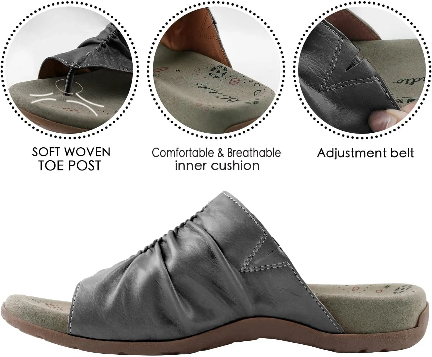 Women Comfort Sandals Flip Flop with Arch Support
