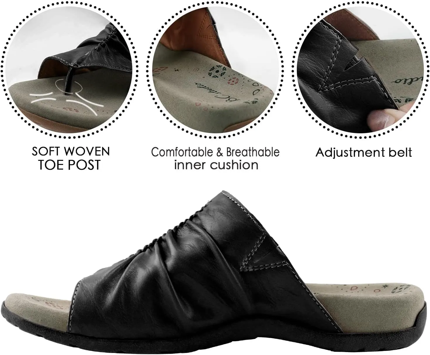 Women Comfort Sandals Flip Flop with Arch Support
