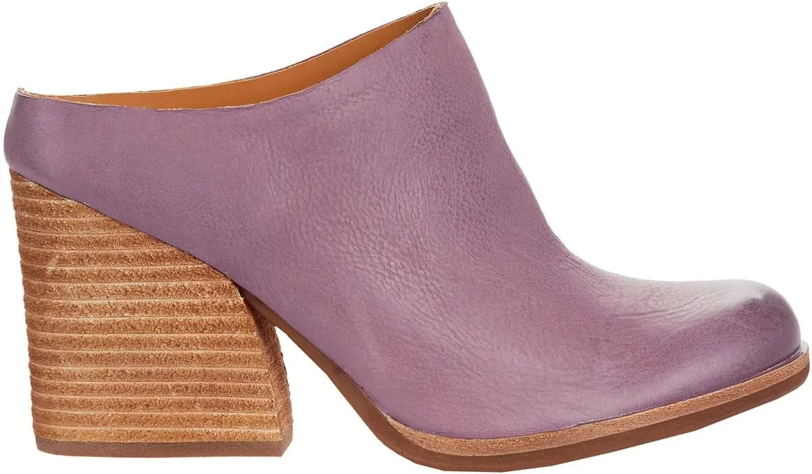 Women High Chunky Stacked Heel Mules Round Closed Toe Heeled Sandals Slip On 3 Inch Block Heels Suede Backless Booties Burnished Dressy Vintage Party Office Ladies Slide Slippers 4-11 M US