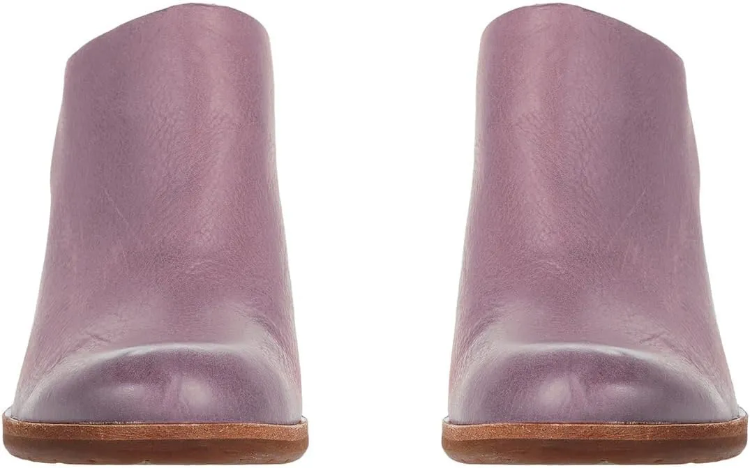 Women High Chunky Stacked Heel Mules Round Closed Toe Heeled Sandals Slip On 3 Inch Block Heels Suede Backless Booties Burnished Dressy Vintage Party Office Ladies Slide Slippers 4-11 M US