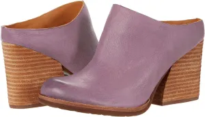 Women High Chunky Stacked Heel Mules Round Closed Toe Heeled Sandals Slip On 3 Inch Block Heels Suede Backless Booties Burnished Dressy Vintage Party Office Ladies Slide Slippers 4-11 M US