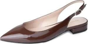 Women Slingback Flat Pointed Toe Shoes for Dressy,Casual,Work,Wedding