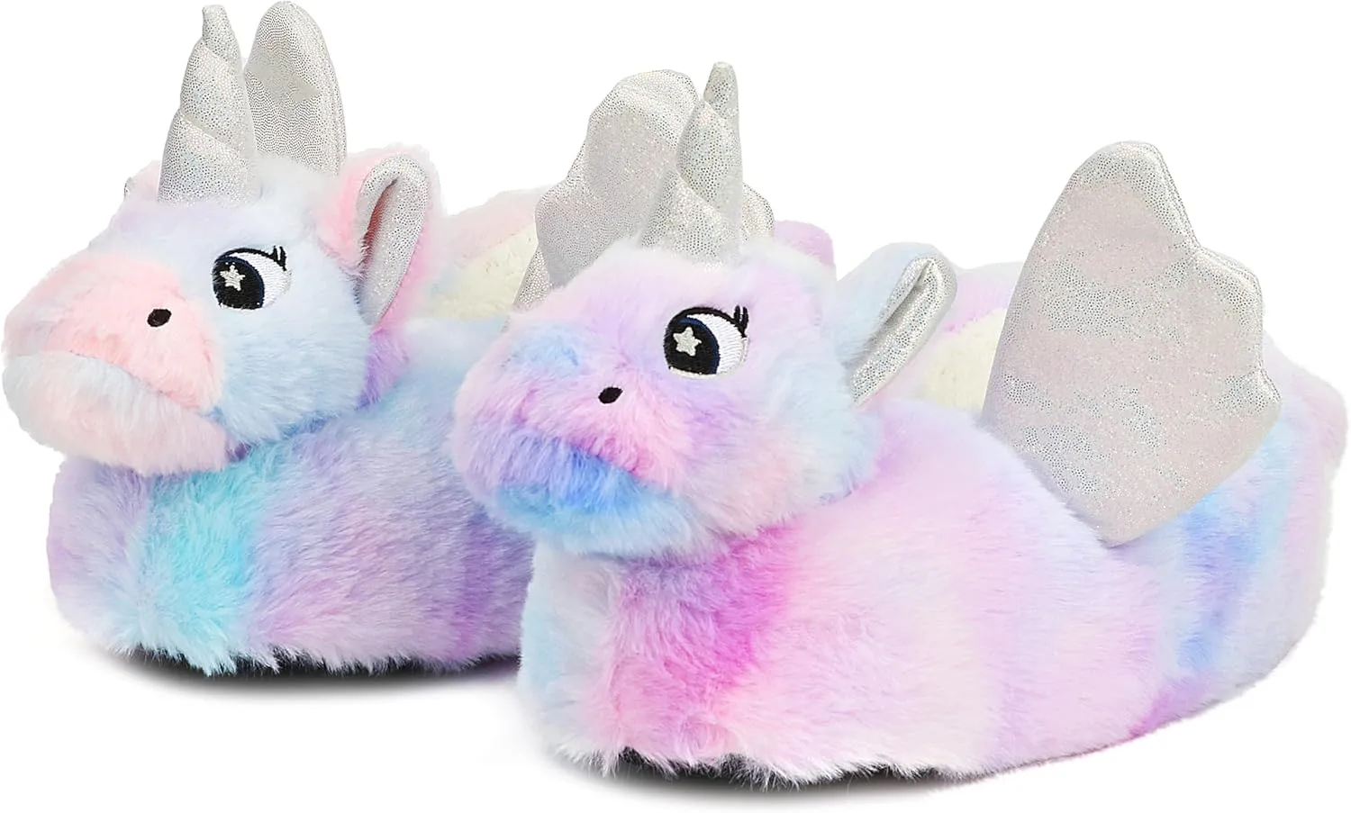 Women Unicorn Animal Slippers Slip-On Memory Foam Anti-Skid House Shoes Cute Fuzzy Cartoon Christmas Gifts
