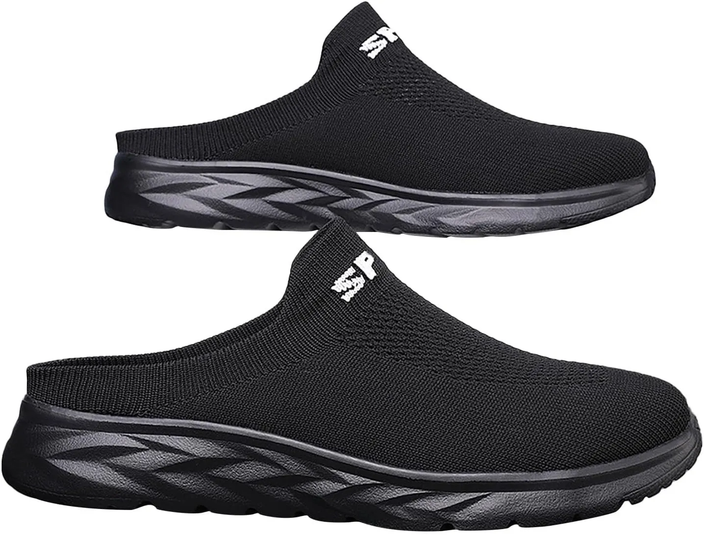 Women's Backless Slip on Mesh Sneakers Shoes Walking Shoes Women Slip On Black Casual Shoes White Platform Sneakers Steel Toe Tennis Shoe Loafers Casual Slip On