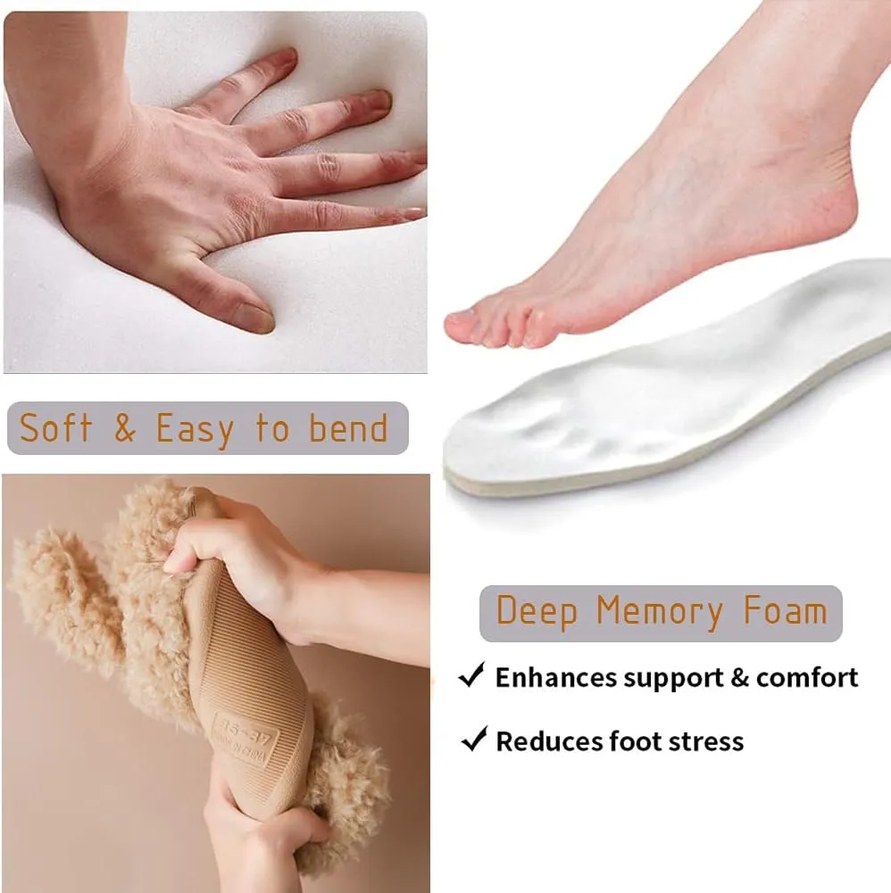 Women's Cute Teddy Animal Slippers House Slippers Warm Memory Foam Cotton Cozy Soft Fleece Plush Home Slippers Indoor Outdoor