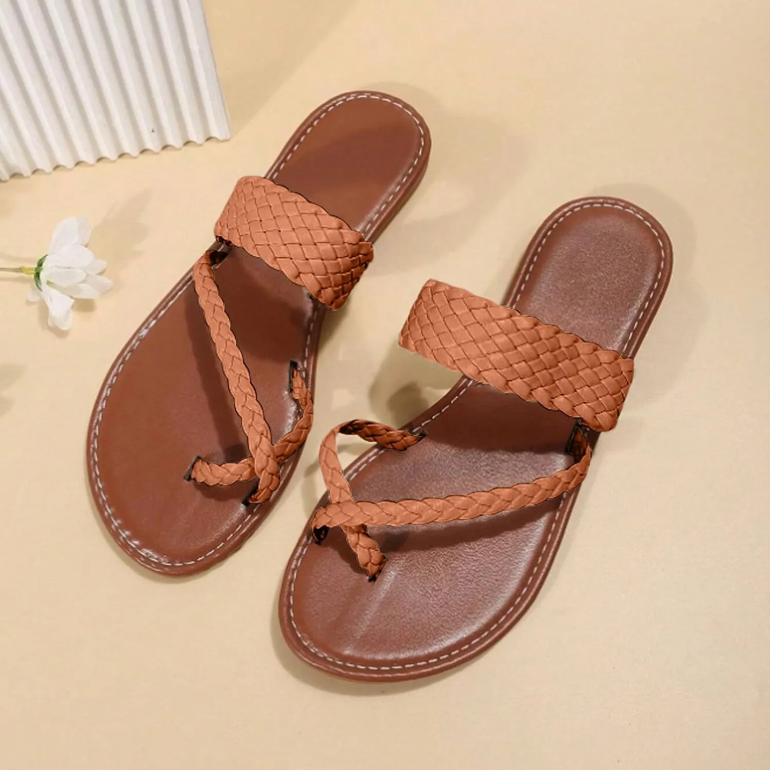 Women's Flat Sandals Summer Home Household Indoor Slip Thick Soled PVC Women Slippers