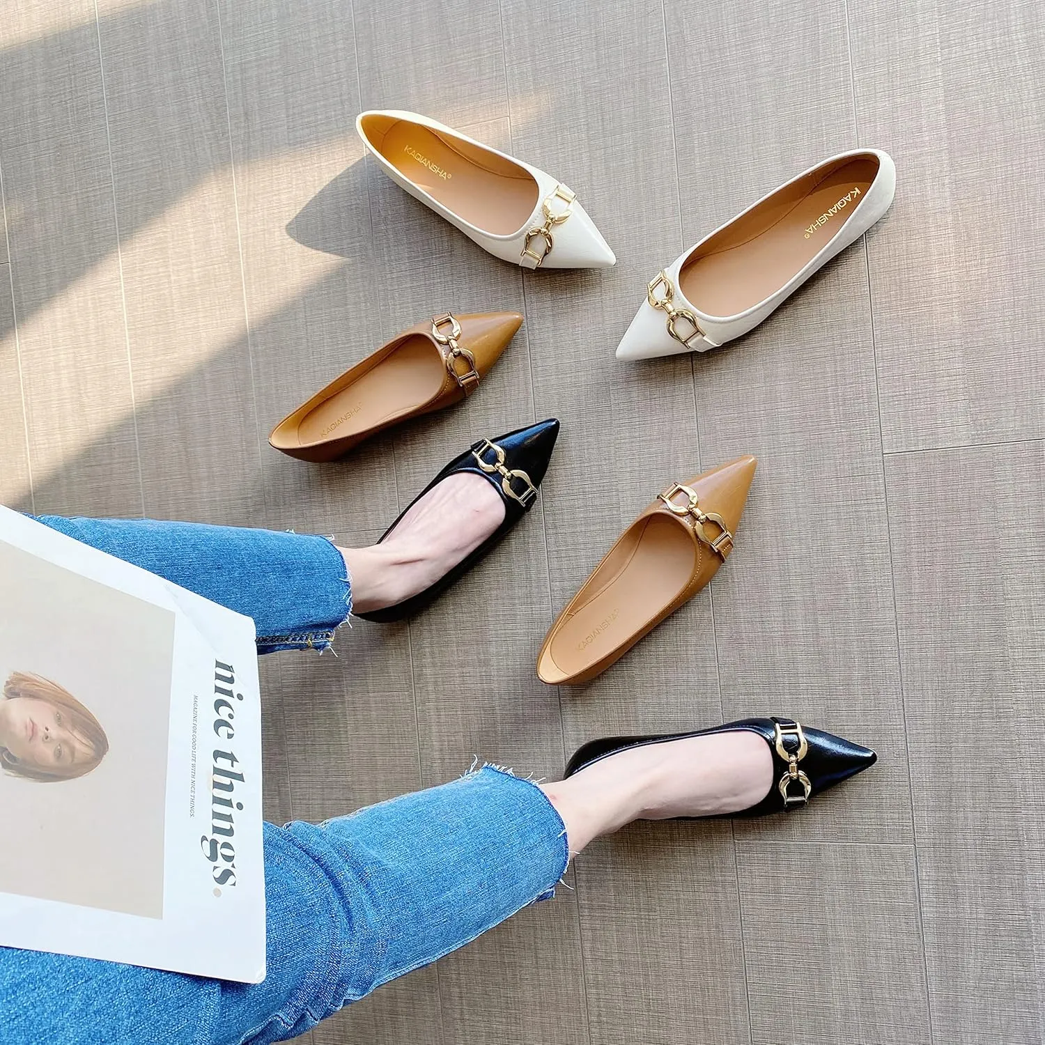 Women's Flats Pearl and Lace Embellished Pointed Toe Dress Shoes Comfortable Women's Flats Women's White Flats