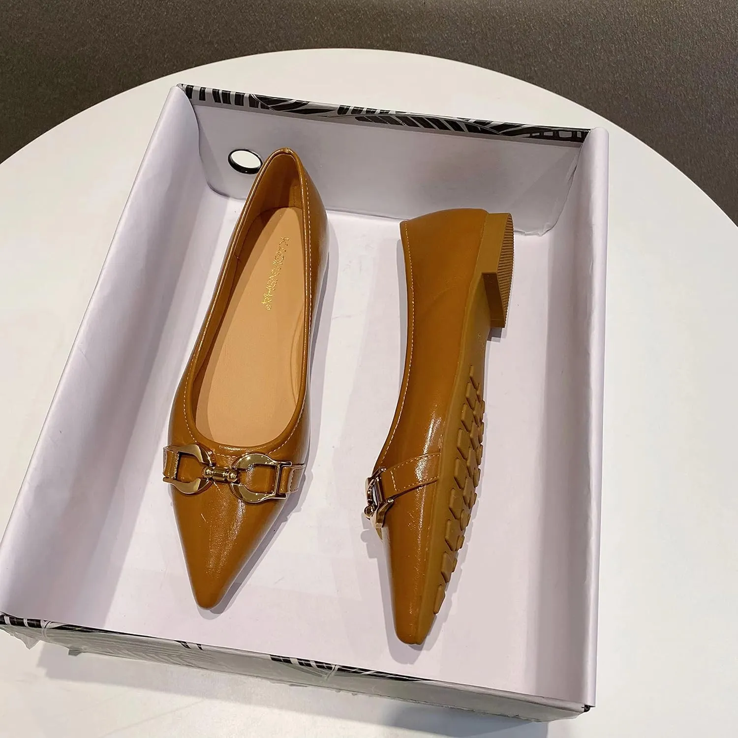 Women's Flats Pearl and Lace Embellished Pointed Toe Dress Shoes Comfortable Women's Flats Women's White Flats