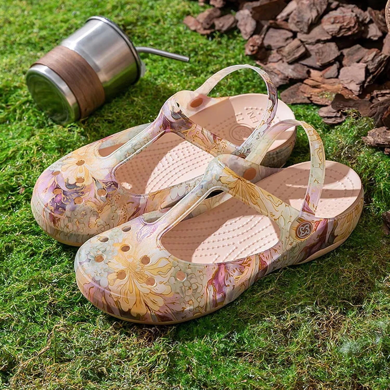 Women's Garden Clogs, Non Slip Platform Mules and Clogs Jelly Hole Shoes