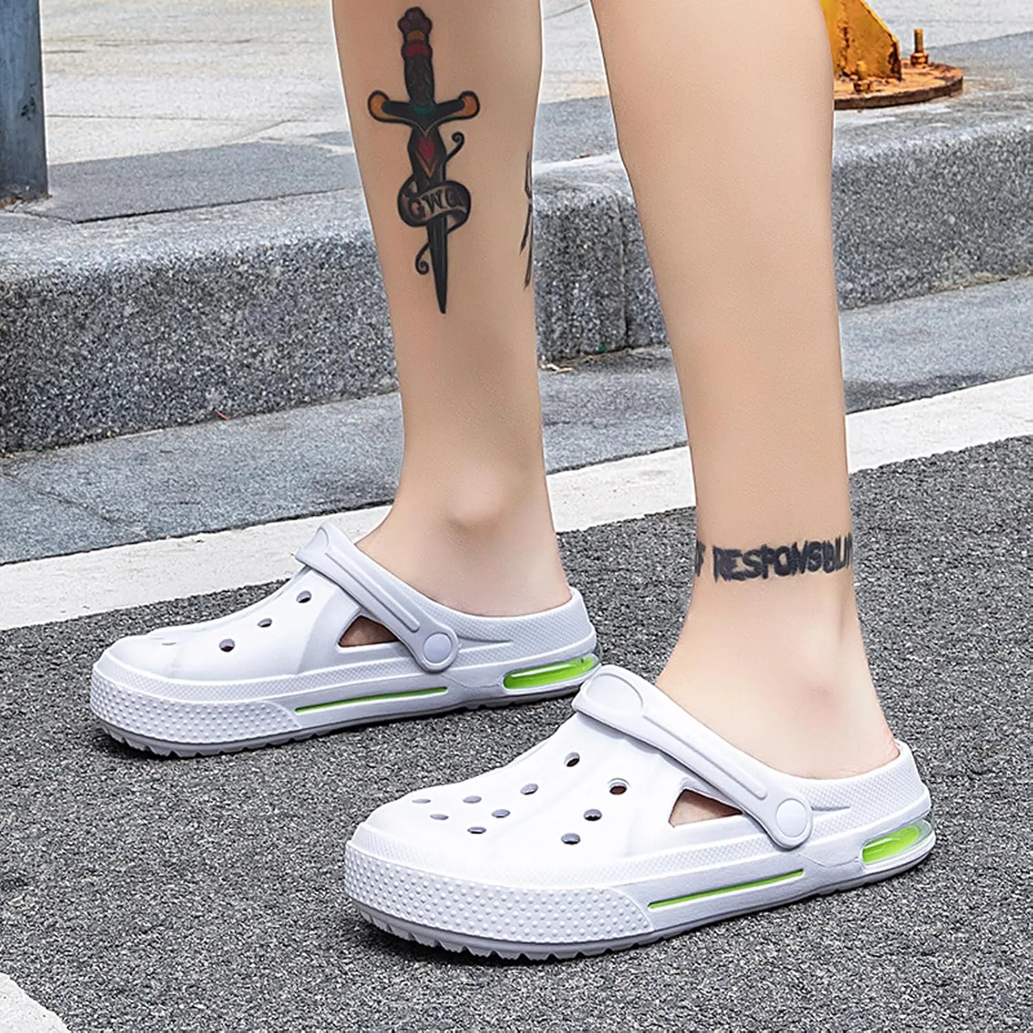 Women's Garden Clogs Shoes Casual Slipper Beach Sandals Anti-Slip Pool Water Shoes Home Slippers Summer Footwear
