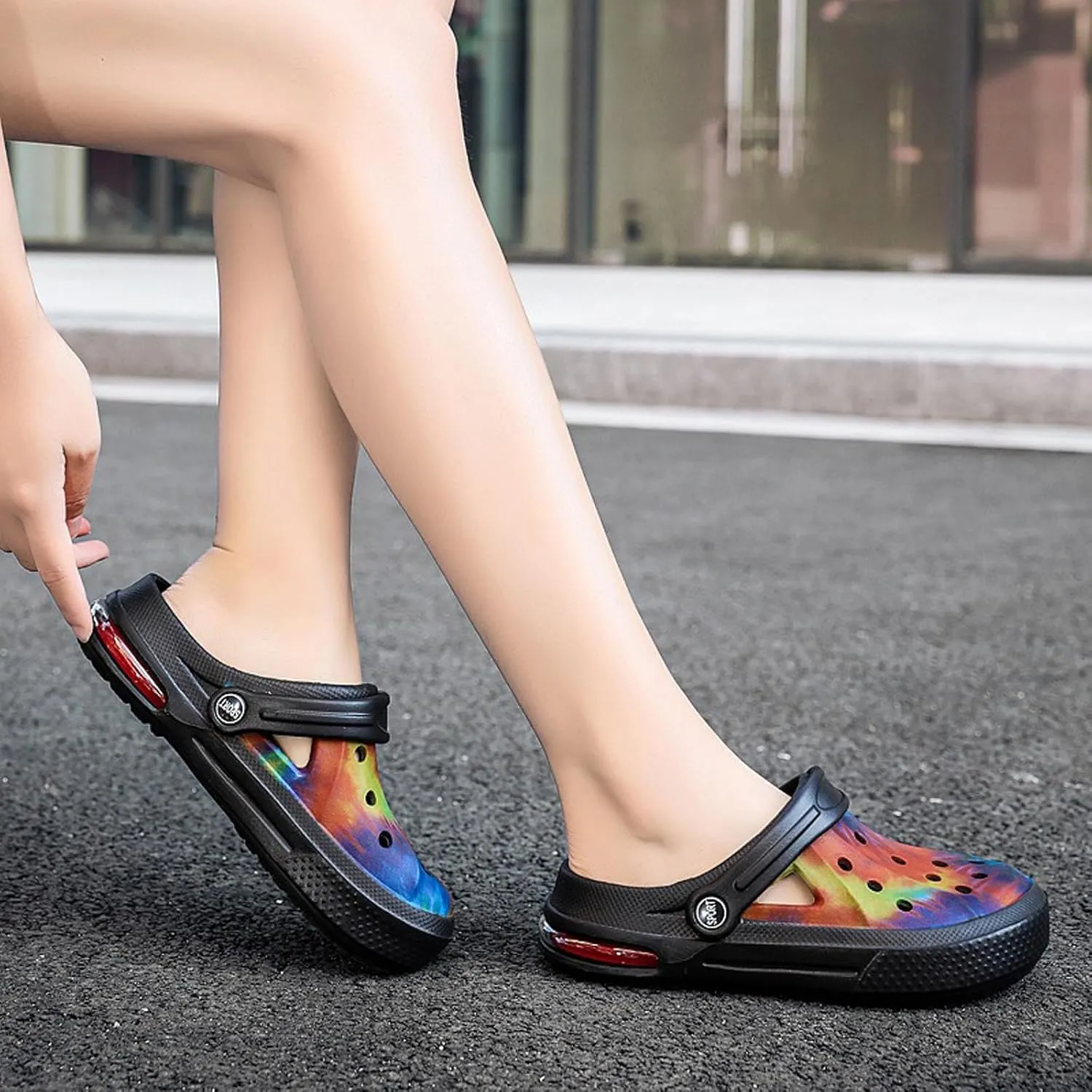 Women's Garden Clogs Shoes Casual Slipper Beach Sandals Anti-Slip Pool Water Shoes Home Slippers Summer Footwear