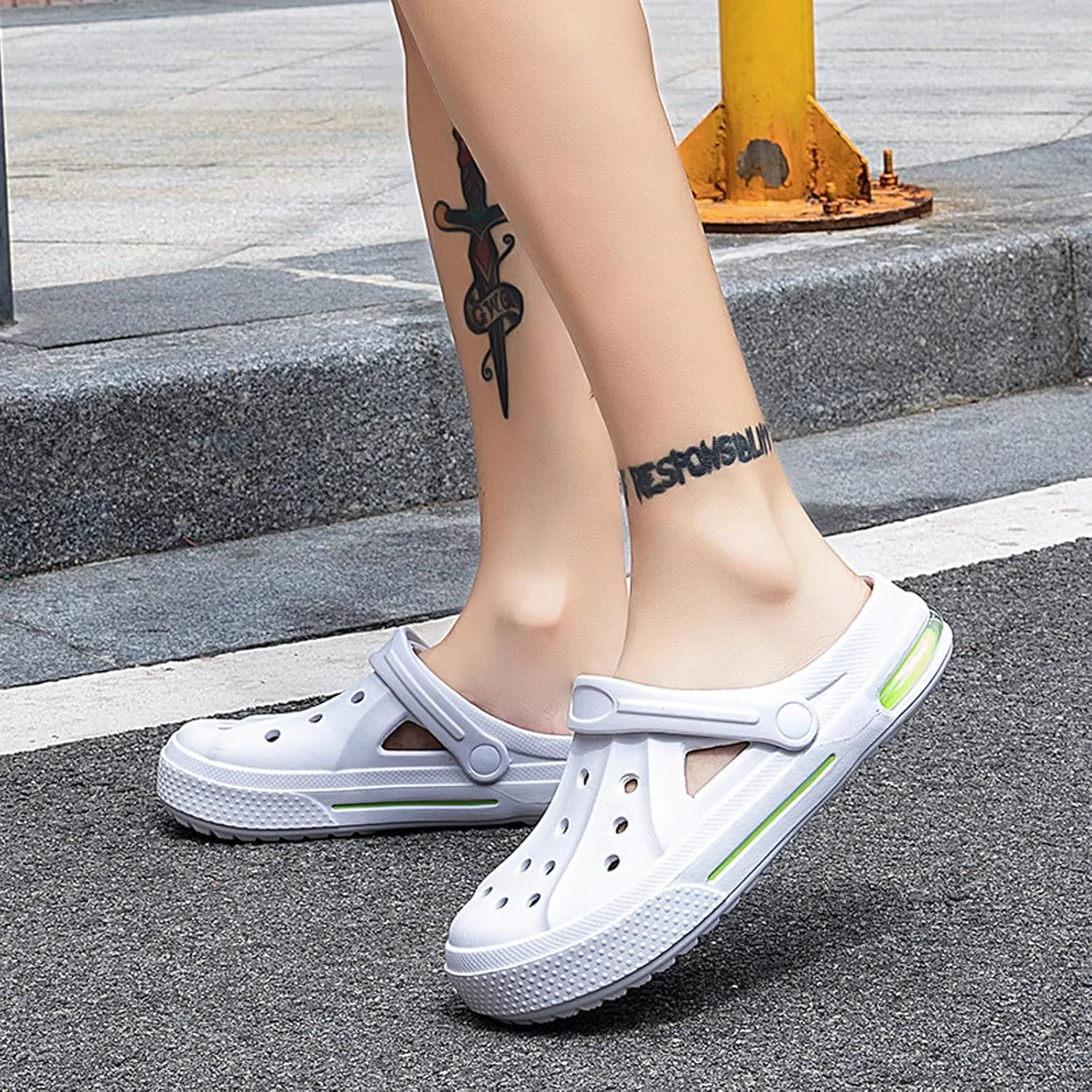 Women's Garden Clogs Shoes Casual Slipper Beach Sandals Anti-Slip Pool Water Shoes Home Slippers Summer Footwear