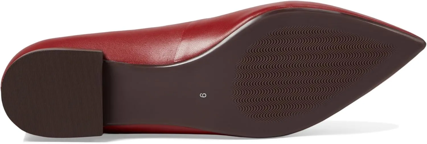 Womens Genuine Leather Comfort Slip on Pointed Toe Dress Flat
