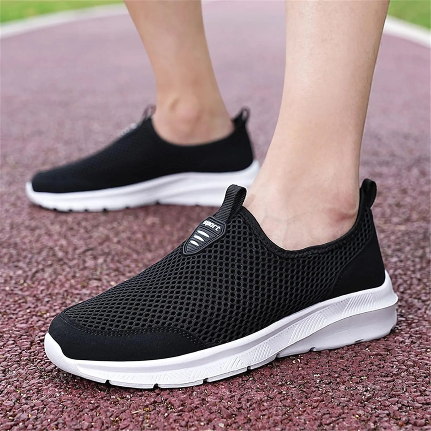 Women's Lightweight Slip On Walking Running Shoes Non Slip Work Shoes Women Comfortable Women's Shoes Casual Wedge Sneakers Slip On Tennis Shoe Loafers Casual Slip On