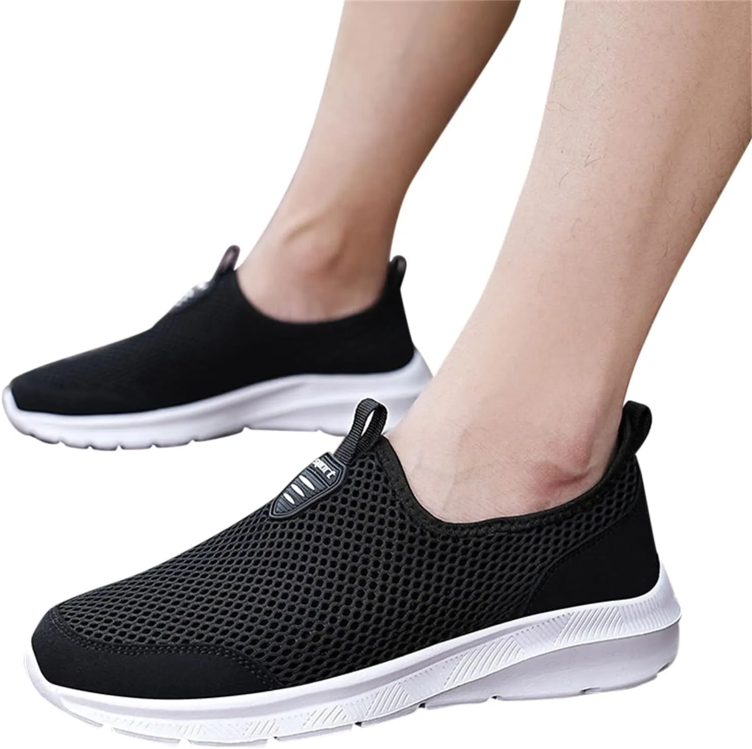 Women's Lightweight Slip On Walking Running Shoes Non Slip Work Shoes Women Comfortable Women's Shoes Casual Wedge Sneakers Slip On Tennis Shoe Loafers Casual Slip On