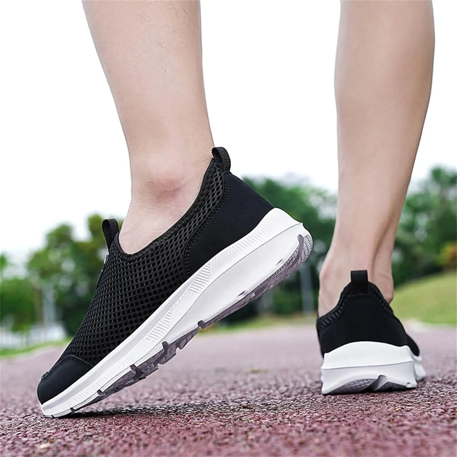 Women's Lightweight Slip On Walking Running Shoes Non Slip Work Shoes Women Comfortable Women's Shoes Casual Wedge Sneakers Slip On Tennis Shoe Loafers Casual Slip On