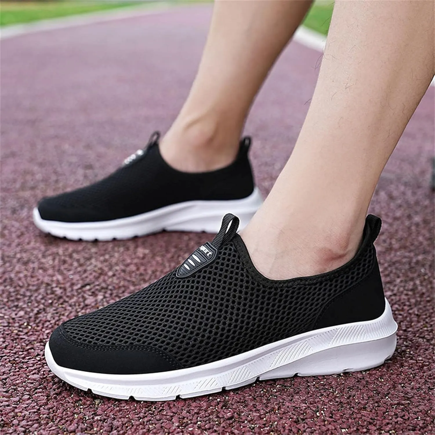 Women's Lightweight Slip On Walking Running Shoes Non Slip Work Shoes Women Comfortable Women's Shoes Casual Wedge Sneakers Slip On Tennis Shoe Loafers Casual Slip On