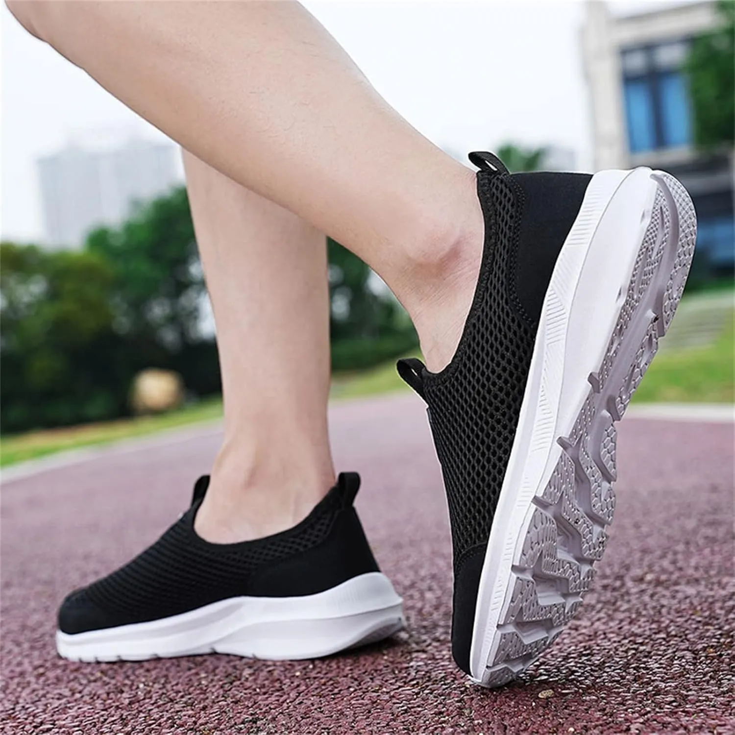 Women's Lightweight Slip On Walking Running Shoes Non Slip Work Shoes Women Comfortable Women's Shoes Casual Wedge Sneakers Slip On Tennis Shoe Loafers Casual Slip On