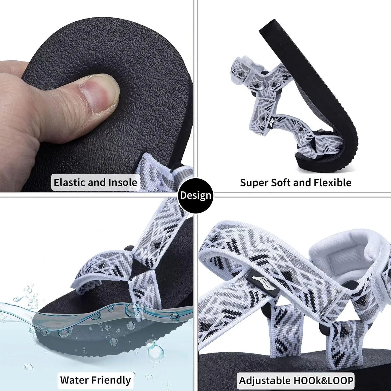 Women's Original Sport Sandals Hiking Sandals with Arch Support Yoga Mat Insole Light Weight Outdoor Water Shoes