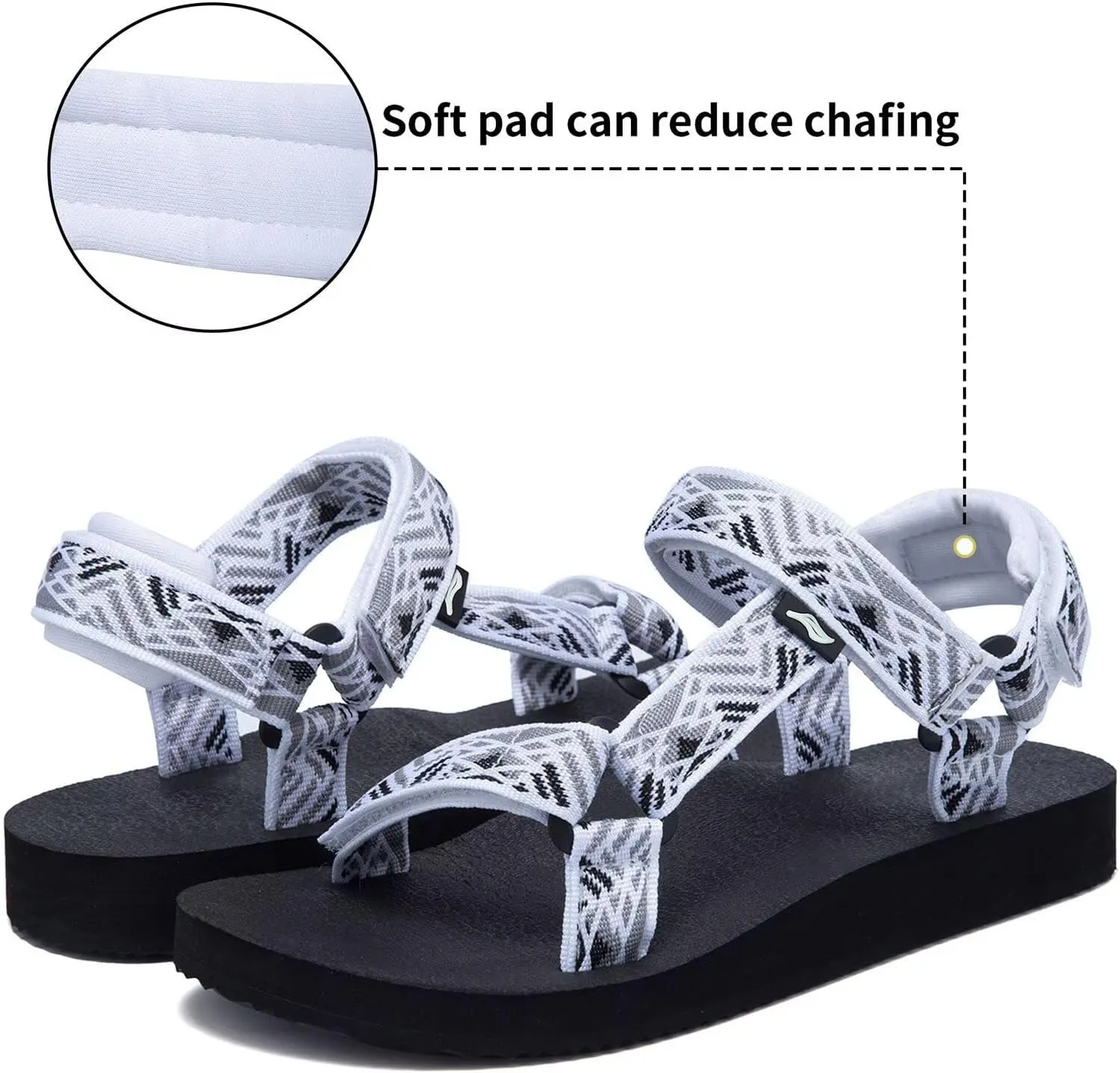 Women's Original Sport Sandals Hiking Sandals with Arch Support Yoga Mat Insole Light Weight Outdoor Water Shoes