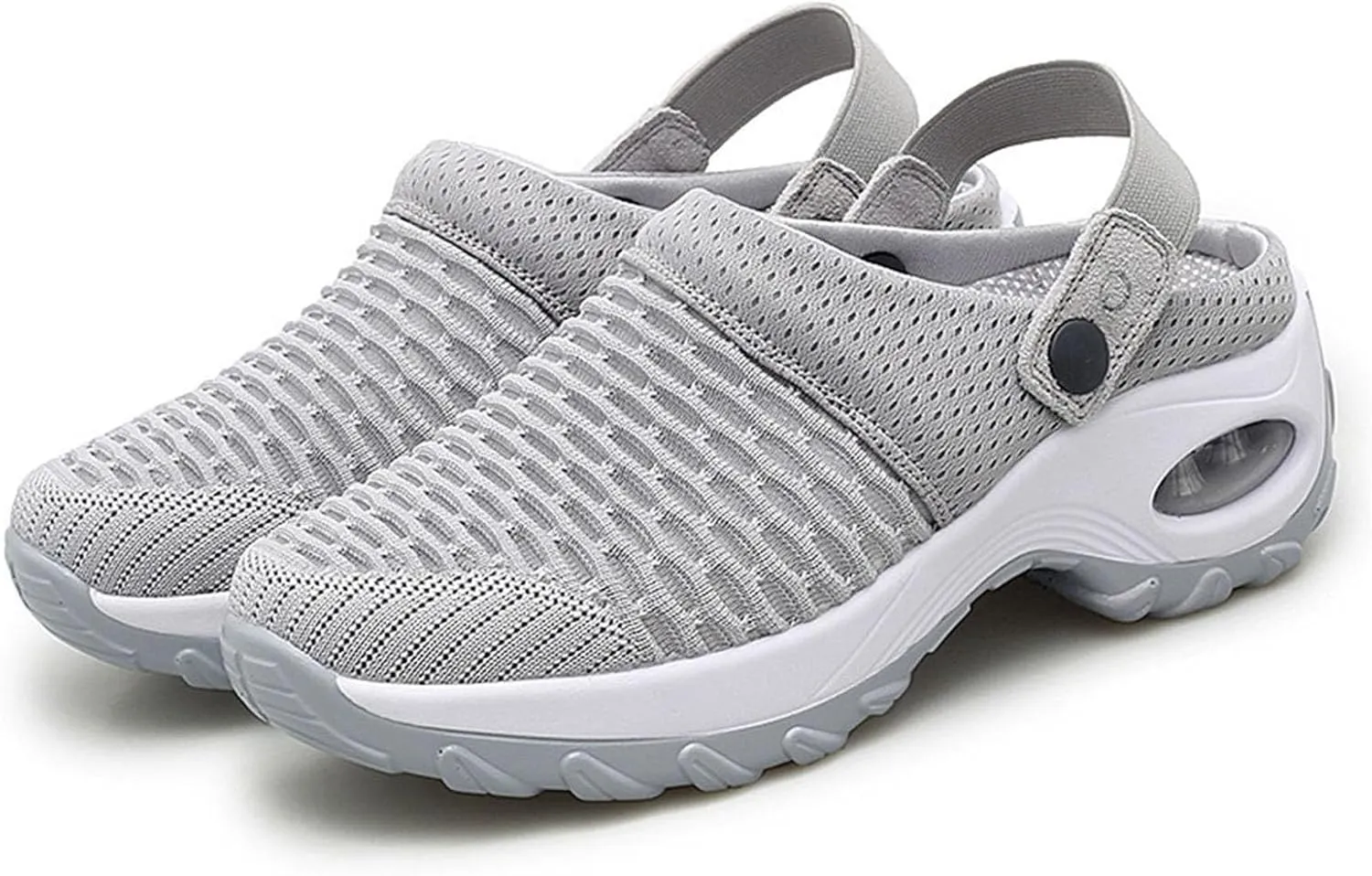 Women's Orthopedic Clogs with Air Cushion Support to Reduce Back and Knee Pressure, Mesh Shoes Slip-On Slippers for Women