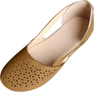 Womens Orthopedic Slip-On Loafers Breathable Hollow Out Wedge Sandals Fashion Open Back Flats Walking Shoes Comfortable Orthotic Shoes for Foot and Heel Pain Relief