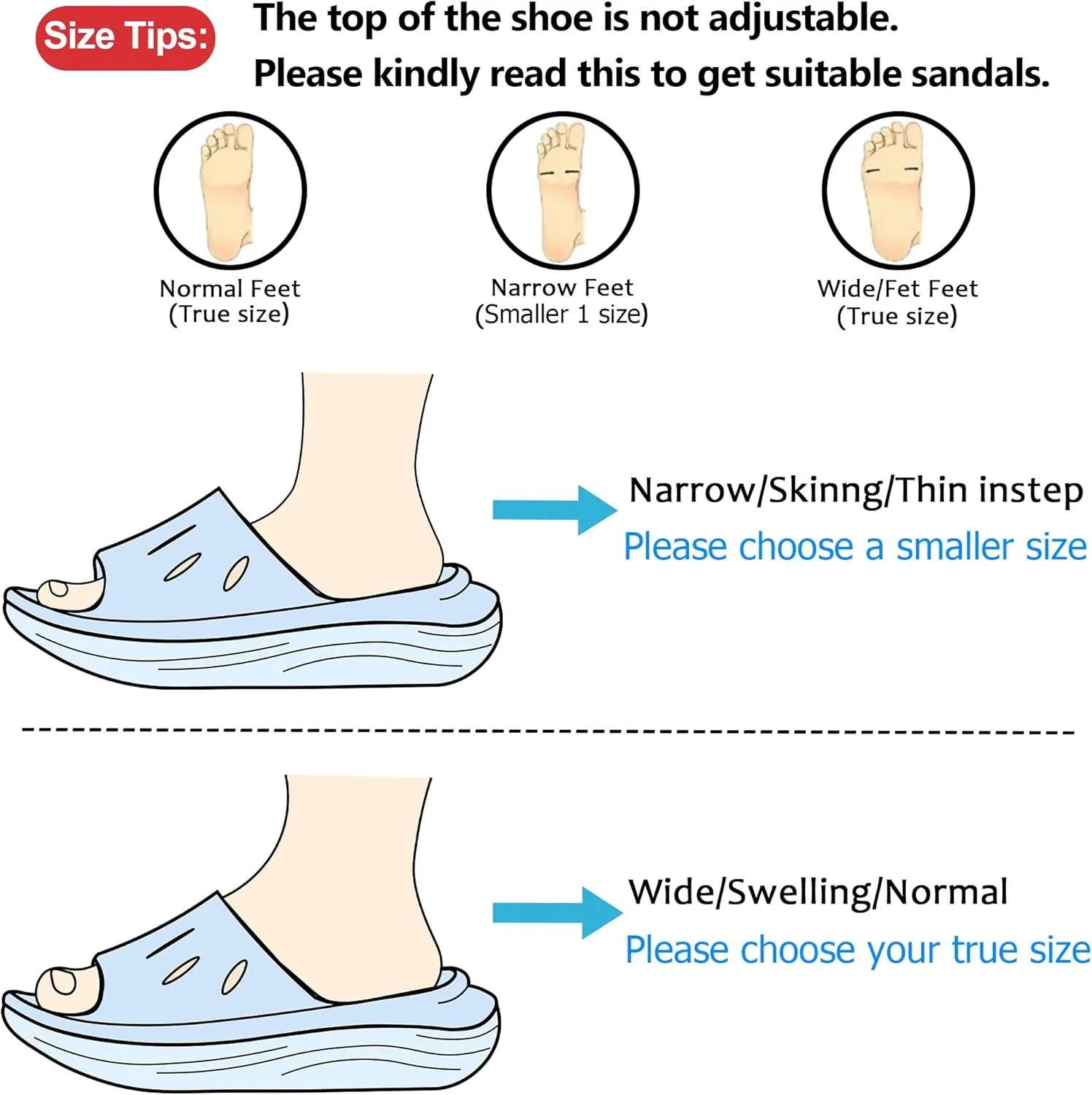 Womens Recovery Sandals Slides for Mens Plantar Fasciitis Sport for Sandals Comfortable Orthotic Athletic Arch Support Slides, Lightweight Cloud Slippers Thick Cushion Open Toe