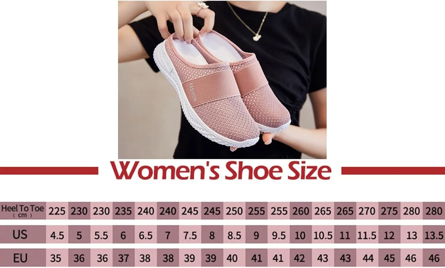 Women's Slip-On Orthopedic Arch Support Backless Slippers Platform Sneakers,Breathable Knitted Mesh Soft Comfortable Round Toe Mules Non-Slip Lightweight Soft Sole Casual Garden Clogs