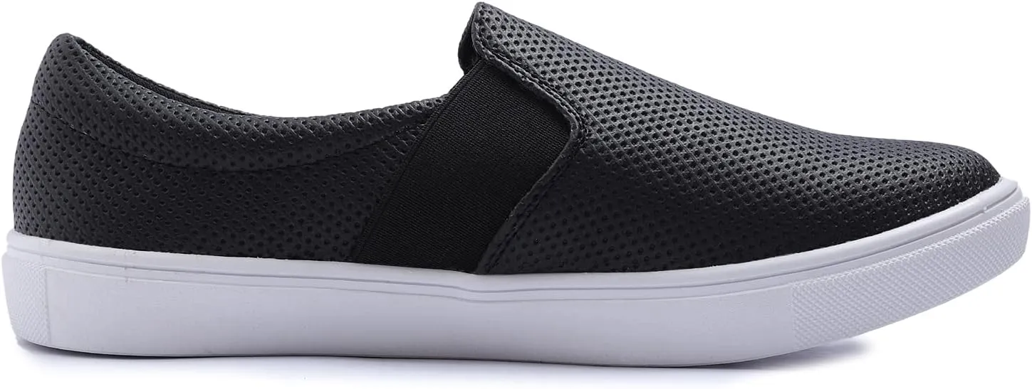 Women's Sparkly Fashion Sneaker Casual Flat Glimmer Slip On