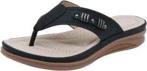 Women's Summer European And Fashion Flip Flops Casual Comfortable Sandals Lightweight Retro Animal Print Sandals Women