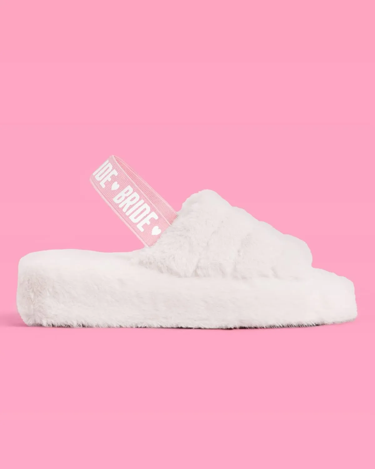xo, Fetti Bride Strap Slippers, White Fur, Bachelorette Party Decorations, Wedding Day Sandals, Bridesmaid Gift, Bridal Shower Party Favor