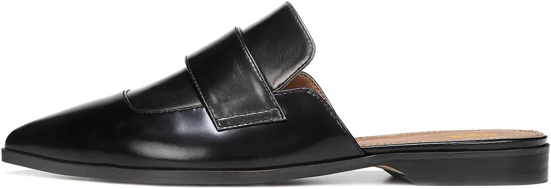 XYD Womens Retro Pointed Closed Toe Mule Flats Slip On Backless Dress Sandal Slides Comfortable Casual Walking Loafers Shoes