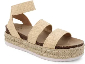 YOKI CHIARA-10 Women’s Sandal Platform Espadrille Wedge, Strappy Sandals for Women, Platform Sandals Women, Summer Sandals