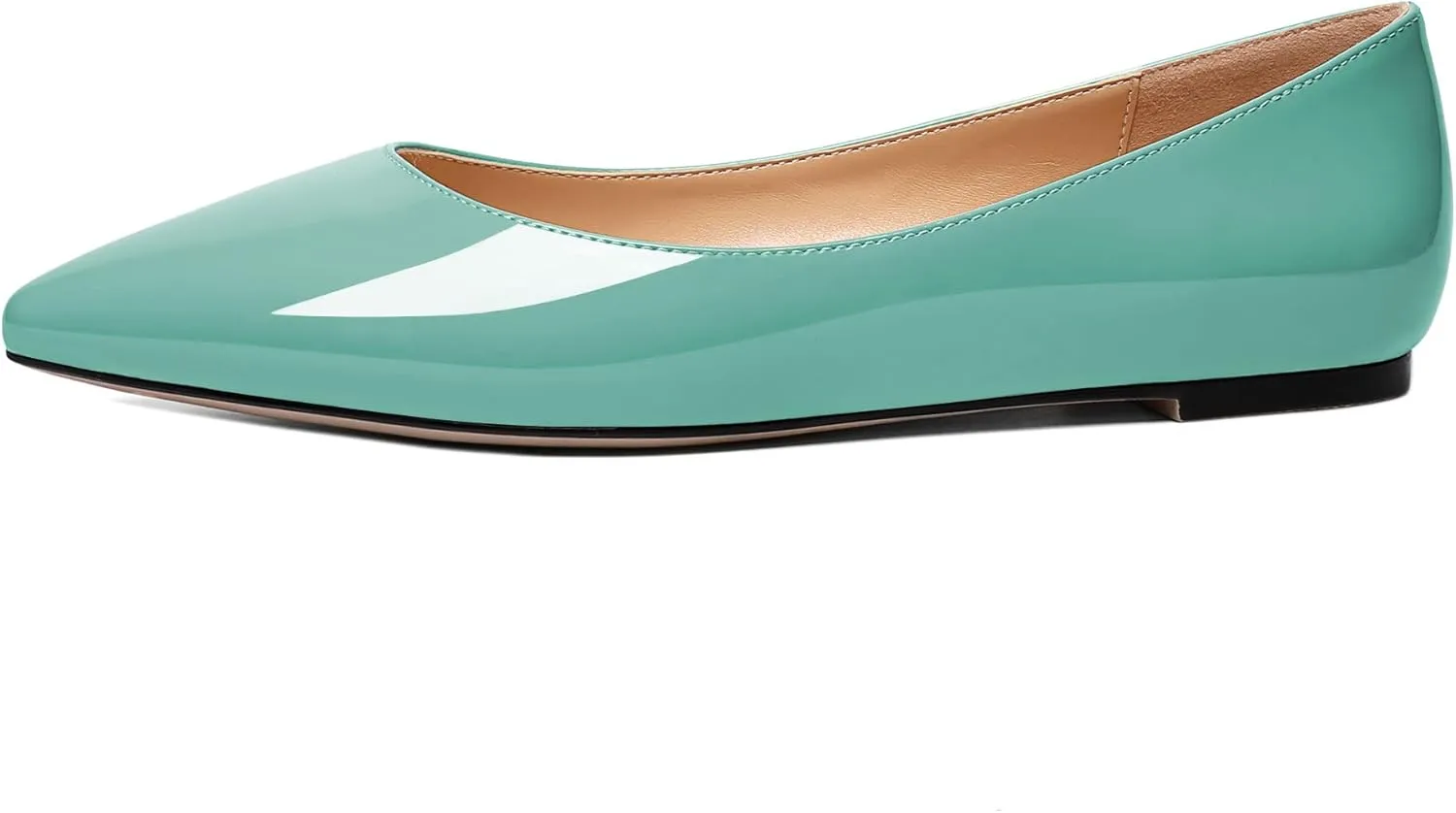 Zamikoo Flats Shoes Women, Pointed Toe Slip On Loafer Flats Shoes Pumps for Office Casual Dressy Comfortable